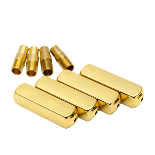 LACE LAB Plated Metal Aglets Yeezy Style Gold Set - Złote końcówki do sznurowadeł