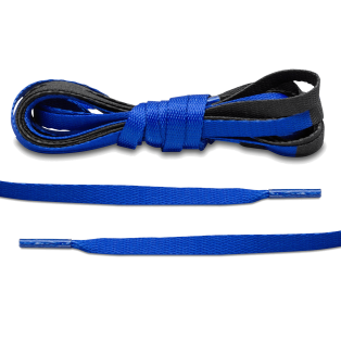 LACE LAB JORDAN 1 Laces 8mm Royal Blue / Black - Dwukolorowe sznurowadła do Sneakersów