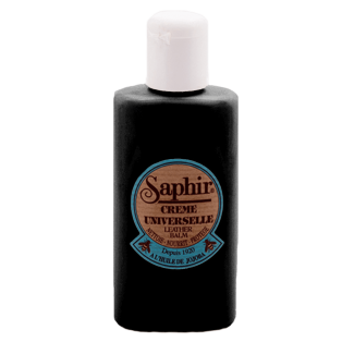 SAPHIR BDC Creme Universelle 150ml Black - Czarny uniwersalny balsam do czyszczenia i pielęgnacji skór