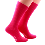 Casualowe męskie skarpety różowe z jasno różowymi wydzieleniami. Skarpety do trampek i butów eleganckich.
