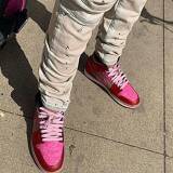 Różowe sznurowadła płaskie Lace Lab. Sznurówki do customizacji sneakersów Jordan, Nike, Adidas, Reebok