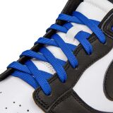 Niebieskie sznurowadła płaskie Lace Lab. Sznurówki do customizacji sneakersów Jordan, Nike, Air Jordan 1, Retro High, Obsidain, Lace lab dunk replacement