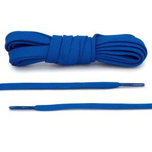 LACE LAB DUNK Replacement Laces 8mm Royal Blue / Niebieskie płaskie sznurówki do Sneakersów