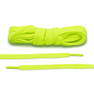 LACE LAB JORDAN 1 Laces 8mm Volt - Zielone płaskie sznurówki do Sneakersów