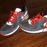 płaskie ciemno pomarańczowe sznurowadła Lace Lab. Sznurówki do customizacji sneakersów Jordan, Nike, vans, adidas