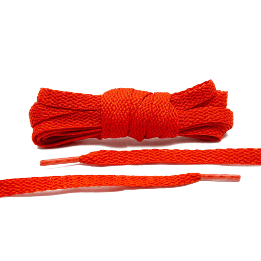 Ciemno pomarańczowe sznurowadła płaskie do butów Air Jordan, vans. Sznurówki do customizacji sneakersów - nike, adidas, vans