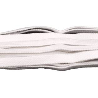 Tarrago Laces Flat 8.5mm White - białe płaskie sznurowadła
