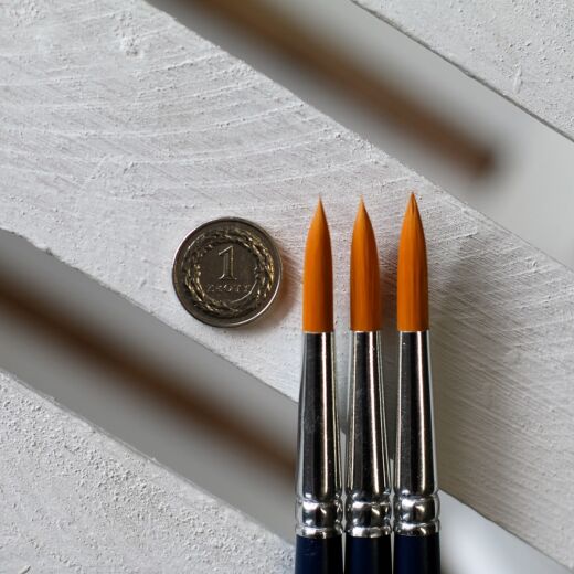 ELCO Brush Round Golden Nylon 12 - Pędzelek do farb i barwników ELCO Brush Round Golden Nylon 12 - Pędzelek do farb i barwników