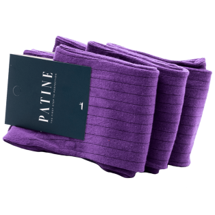 PATINE Socks Shadow PASH49B Violet / Dark Violet - Skarpety klasyczne