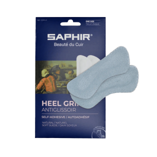 SAPHIR BDC Insoles Heel Grips Natural 3cm - Samoprzylepne skórzane zapiętki do butów