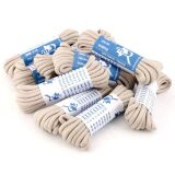 Wytrzymałe wzmacniane jasno szare sznurowadła do butów trekkingowych