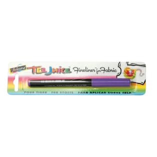 JACQUARD Tee Juice Fabric Art Marker Fine Point 0.08mm PURPLE / Fioletowy pisak do jeansu, tkanin, skór, drewna, gliny, papieru