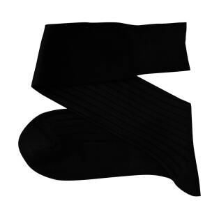 VICCEL Knee Socks Elastane Cotton Black