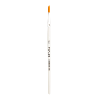 TARRAGO SNEAKERS Paint Brush Round 07 - Spiczasty, okrągły syntetyczny pędzelek do malowania detali, linii i konturów