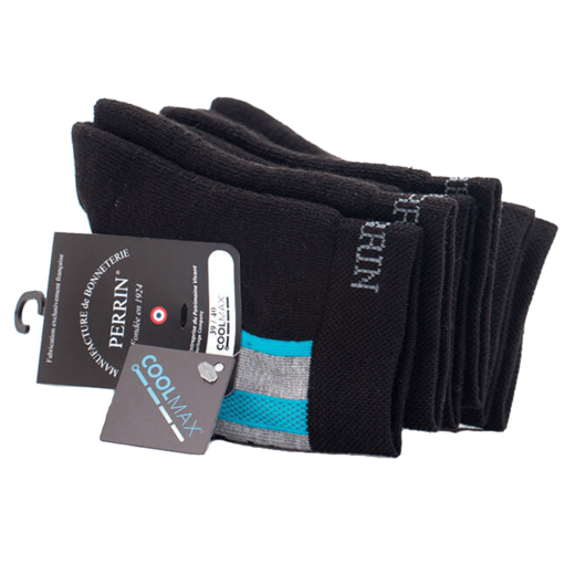 PERRIN Men Socks 410 Noir / Bleu - Skarpetki PERRIN Men Socks 410 Noir / Bleu - Skarpetki
