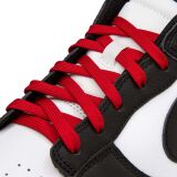 płaskie czerwone sznurowadła Lace Lab. Sznurówki do customizacji sneakersów Jordan, Nike, Air Jordan 1, Retro High, Obsidain, dunk

