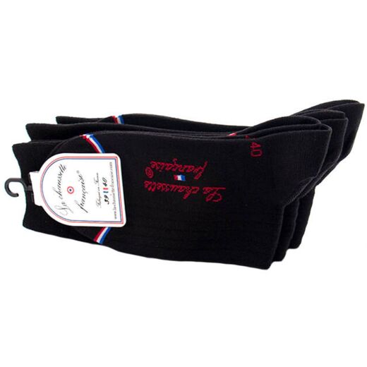 LCF Men Socks LUXEMBOURG Noir - Luksusowe czarne skarpety LCF Men Socks LUXEMBOURG Noir - Luksusowe czarne skarpety