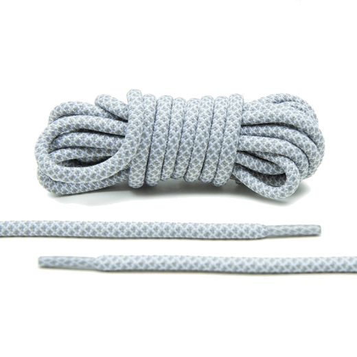 siwo białe okrągłe sznurowadła stworzone  do popularnych modeli Adidas Yeezy 350 Boost czy Adidas NMD