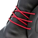 Czerwone woskowane okrągłe sznurowadła luksusowe. Sznurówki do customizacji sneakersów - Jordan, Nike, Bred 1, Adidas.