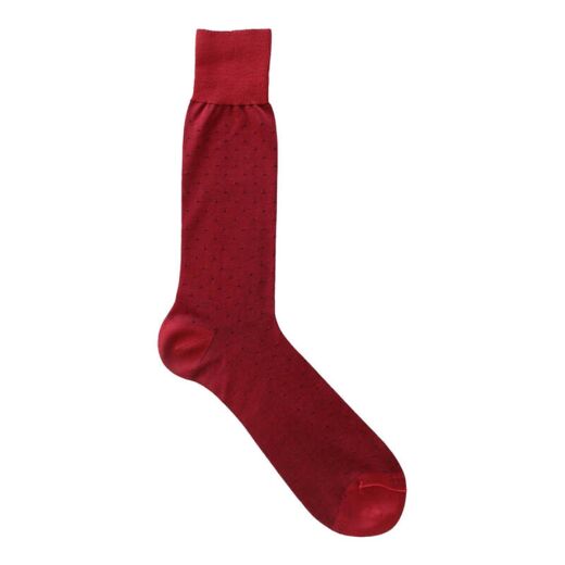VICCEL / CELCHUK Socks Pindot Red Navy / Blue - Dwukolorowe skarpety luksusowe