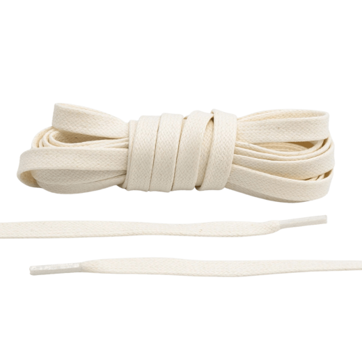 Kremowe woskowane sznurowadła luksusowe. Sznurówki do customizacji sneakersów - Jordan, Nike, Bred 1, Adidas.