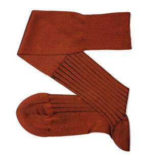 VICCEL / CELCHUK Knee Socks Shadow Stripe Taba / Brown - Luksusowe podkolanówki