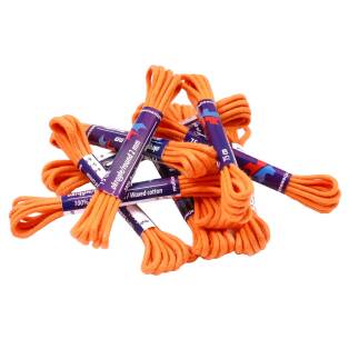 MR Laces Round Waxed 2mm Orange - pomarańczowe okrągłe sznurowadła woskowane