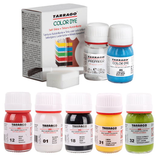 Akrylowe farby do butów, skóry, jeansu, tekstyliów. Farba akrylowa do customizacji i renowacji obuwia. Czarna, biała, brązowa.