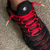Czerwone cienkie okrągłe sznurowadła , idealne do butów na trening, do biegania