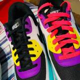 płaskie różowe neonowe sznurowadła Lace Lab. Sznurówki do customizacji sneakersów Jordan, Nike, vans, adidas