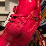 Czerwone woskowane sznurowadła ekskluzywne. Sznurówki do customizacji sneakersów - Jordan, Nike, Bred 1, Adidas