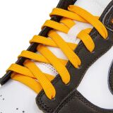 Złote sznurowadła płaskie Lace Lab. Sznurówki do customizacji sneakersów Jordan, Nike, Air Jordan 1, Retro High, Obsidain, dunk
