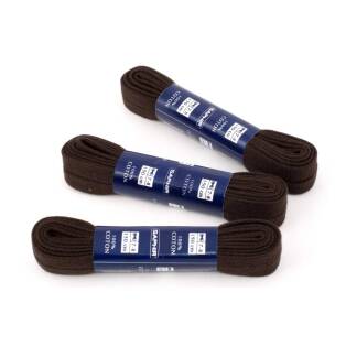 SAPHIR BDC Laces Super Flat 10mm Dark Brown - ciemno brązowe płaskie sznurowadła do butów