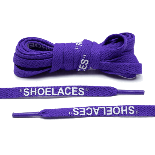 Neonowe fioletowe sznurowadła Lace Lab. Sznurówki do customizacji sneakersów - nike, off-white