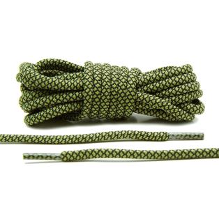 LACE LAB Rope Laces 5mm Olive/Black
