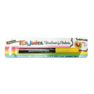 JACQUARD Tee Juice Fabric Art Marker Fine Point 0.08mm YELLOW / Żółty pisak do jeansu, tkanin, skór, drewna, gliny, papieru