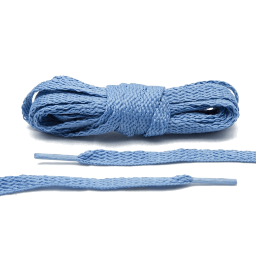 Błękitne płaskie sznurowadła, sznurówki, sznury do sneakersów, kicksów, Nike, JORDAN, Adidas. Customizacja butów Lace Lab.