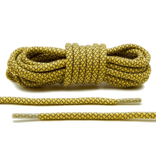 LACE LAB 3M Reflective Laces 5mm Yellow - Okrągłe sznurowadła do butów