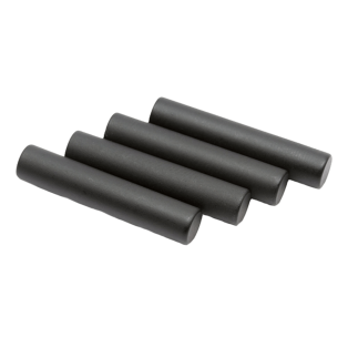 LACE LAB Cylinder Metal Aglets Flat Black Set - Czarne końcówki do sznurówek