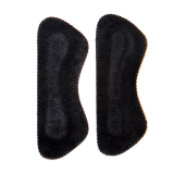 Skórzane wkładki do butów. samoprzylepne zapiętki w kolorze czarnym