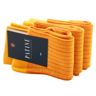 PATINE Socks Shadow PASH20B Yellow / Orange - Skarpety klasyczne
