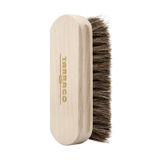 TARRAGO Horse Hair Wooden Brush - Szczotka do butów wykonana z bukowego drewna i końskiego włosia