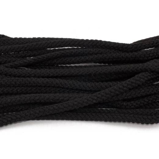 Okrągłe czarne elastyczne sznurowadła