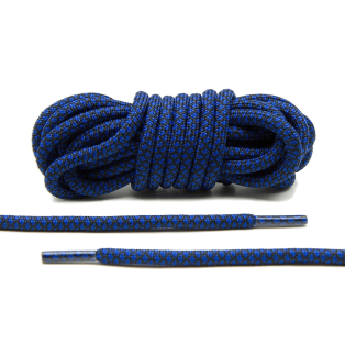 LACE LAB Rope Laces 5mm Blue / Black - Dwukolorowe sznurowadła do Sneakersów
