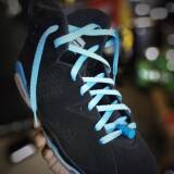 Błękitne sznurowadła płaskie Lace Lab. Sznurówki do customizacji sneakersów Jordan, Nike, Adidas, Reebok