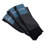 czarne w szarą mereżkę skarpety męskie