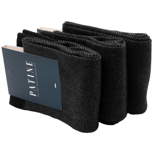 Casualowe męskie skarpety czarne w szarą mereżkę. Skarpety do trampek i butów eleganckich.