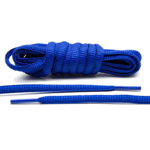 LACE LAB Thin Oval Laces Royal Blue - Niebieskie okrągłe sznurowadła do butów