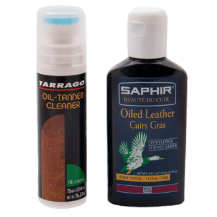 TARRAGO & SAPHIR Set 16 Oiled Leather - Zestaw do czyszczenia i pielęgnacji skór olejowanych