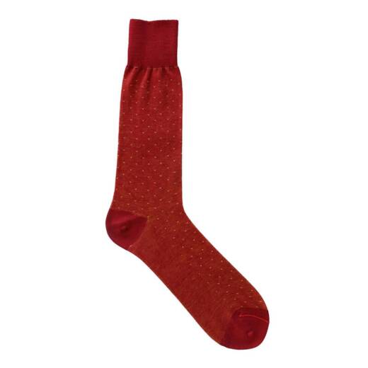 VICCEL / CELCHUK Socks Pindot Red / Yellow - Luksusowe skarpety w kropki